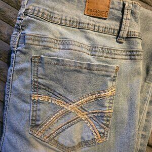 WallFlower Luscious Curvy Bootcut Jeans for Women, Mid-Rise Insta Stretch Denim